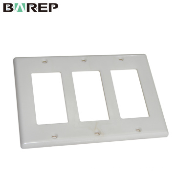 YGC-008 Blank plastic electrical decorative coaxial wall plate